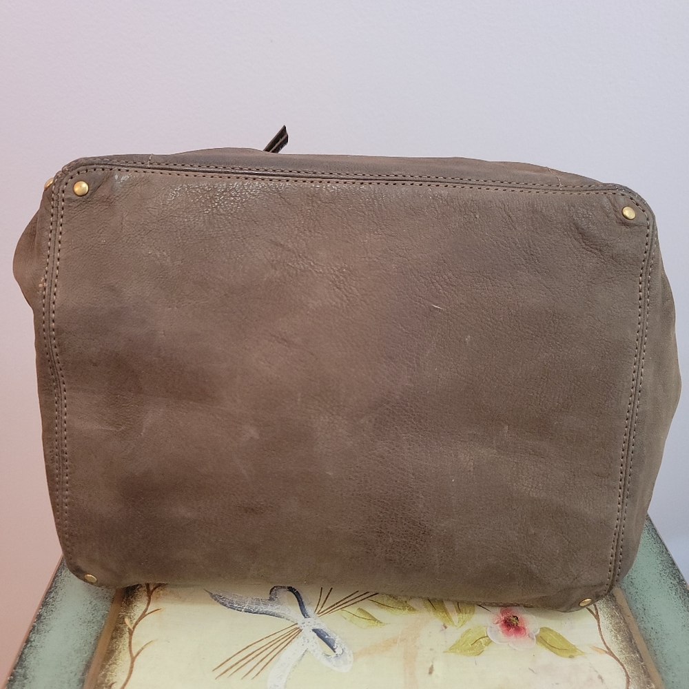 Jerome Dreyfuss Jacques Olive Green Leather Top Handle Adjustable Shoulder Strap - Picture 8 of 16